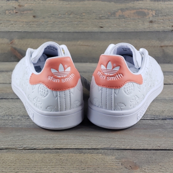 adidas Stan Smith Originals Sneakers White/Coral - Picture 4 of 10